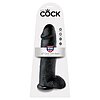 Dildo Realistic 30cm Cu testicule Negru Thumb 4