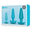 Set Educational Anal Plug B-Vibe Turcoaz Thumb 1