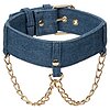 Ride Em Denim Collar and Leash Albastru Thumb 1