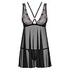 Babydoll Obsessive 873-BAB Negru S-M