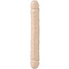 Dildo Dublu Veined Header Natural