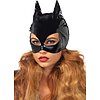 Vinyl Cat Woman Mask Negru